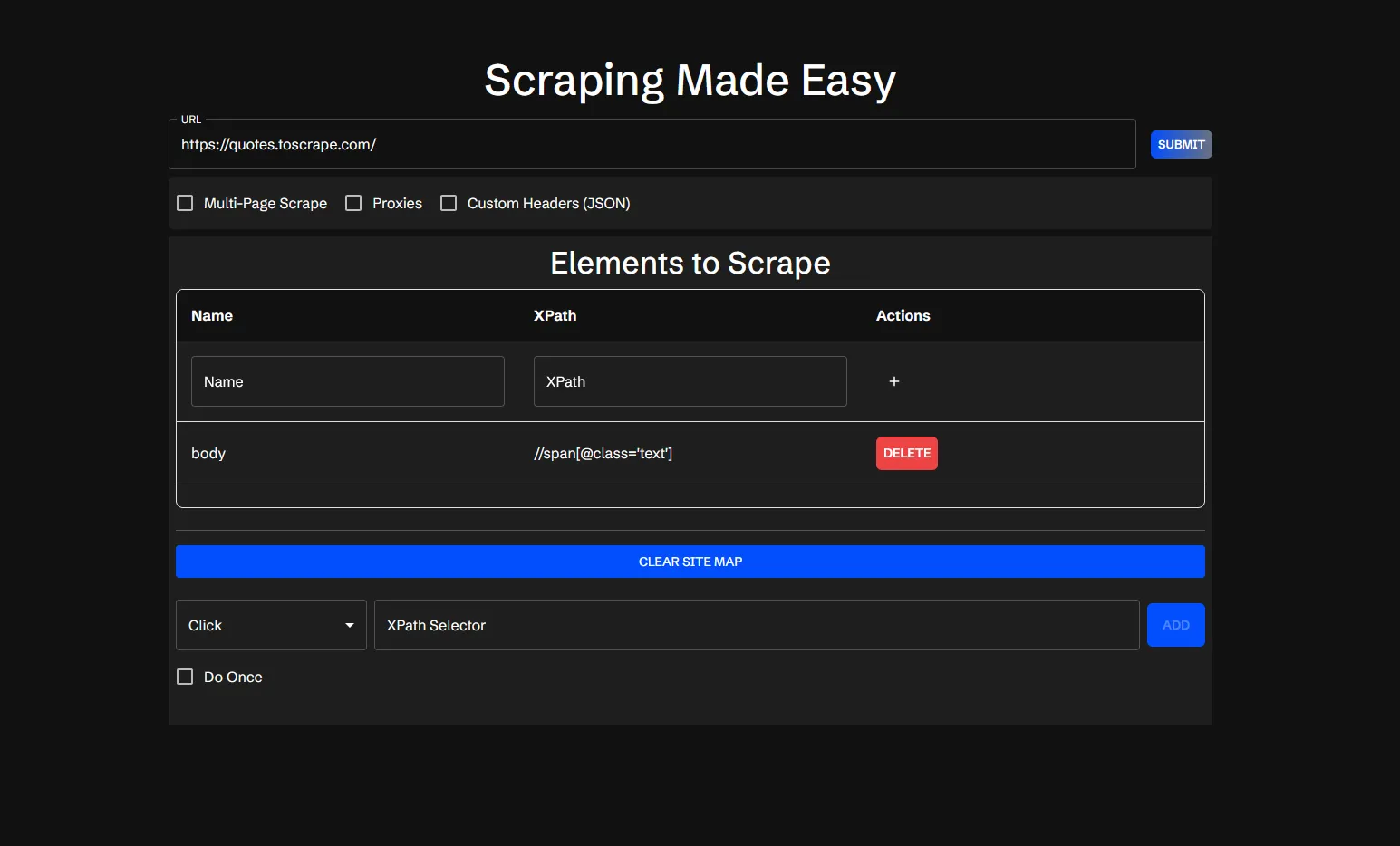 Create a Site Map